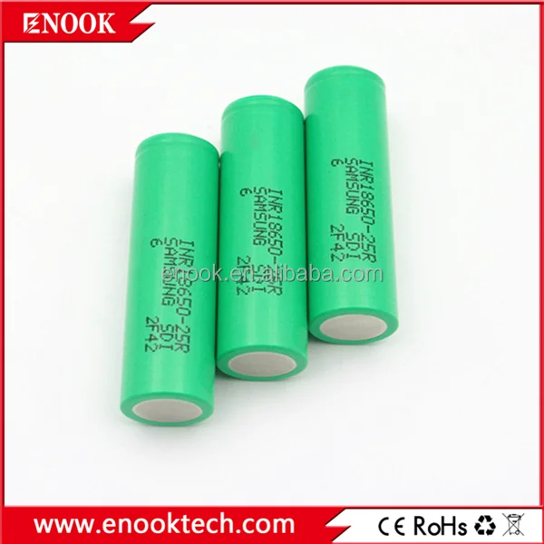 Оригинальный аккумулятор Samsung 25R 18650 2500 мАч 20A литий ионный 3.7 В аккумулятор для фонарик электронные инструменты
