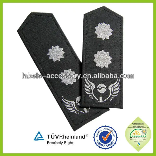 Wholesale Custom Black Army Uniform Epaulettes