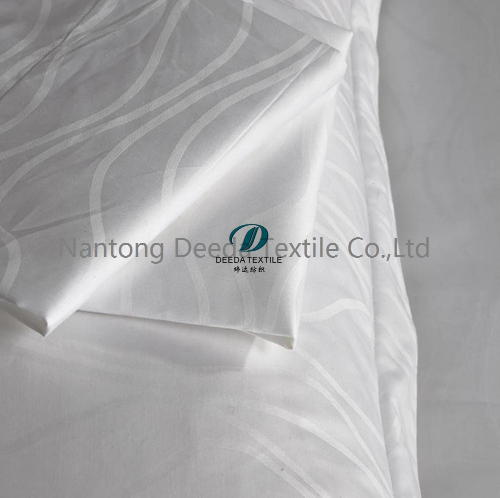 Deeda factory 100% cotton 300T jacquard economic hotel bedspreads
