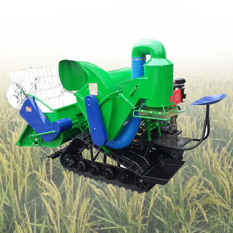 Mini paddy rice harvester combine wheat thresher machine in nepal