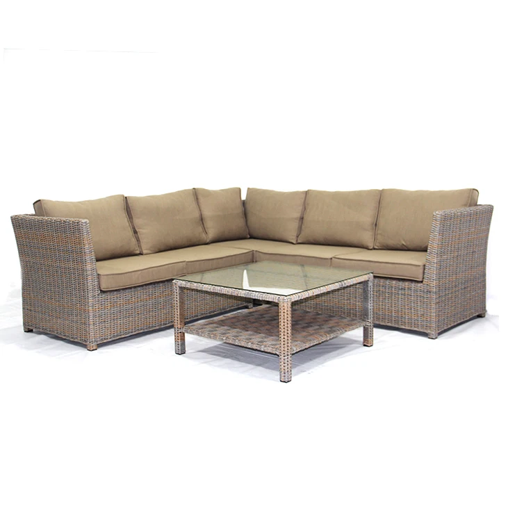 Outdoor Patio furniture cheapest price  sofa set l shape design sectional american sofa