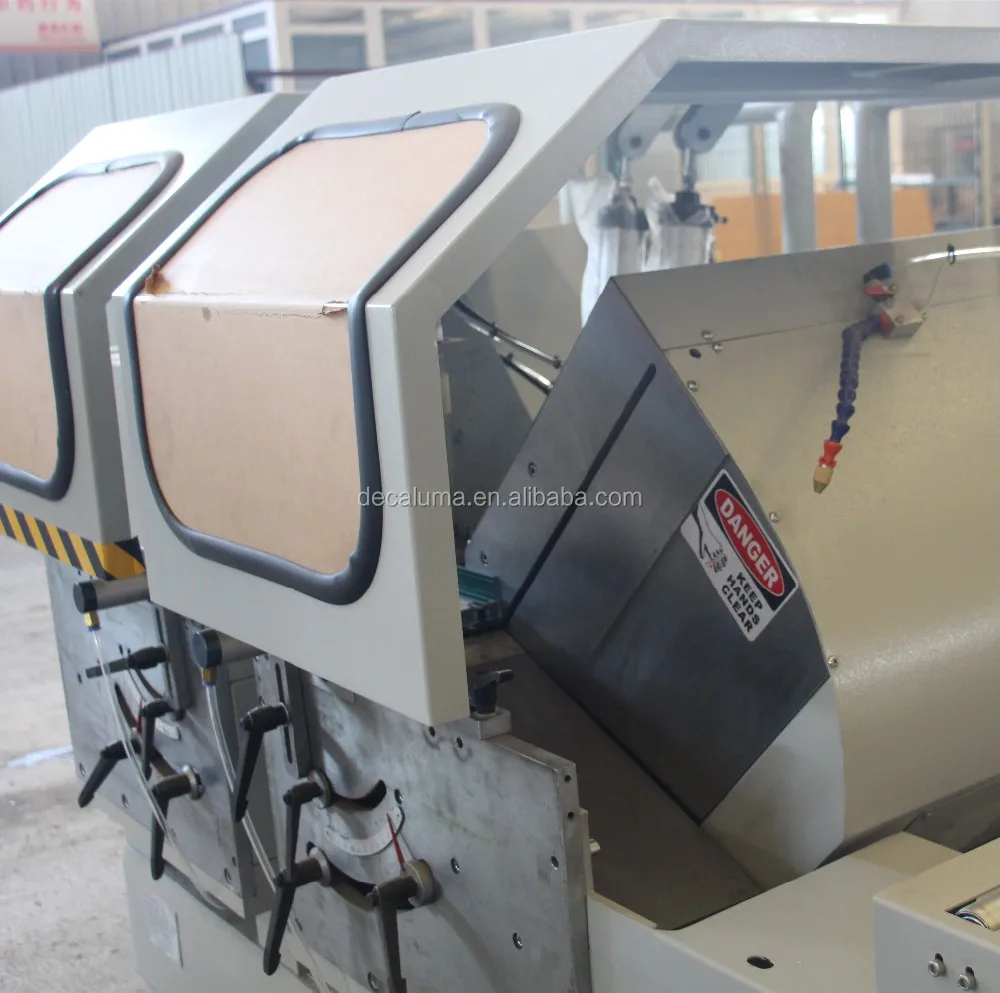 DECALUMA Product Aluminum Profile Making Machine with CNC Double Head Cutting Saw