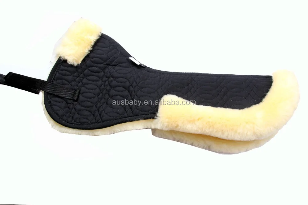 Genuine Merion lambskin horse saddle pad half pad numnah