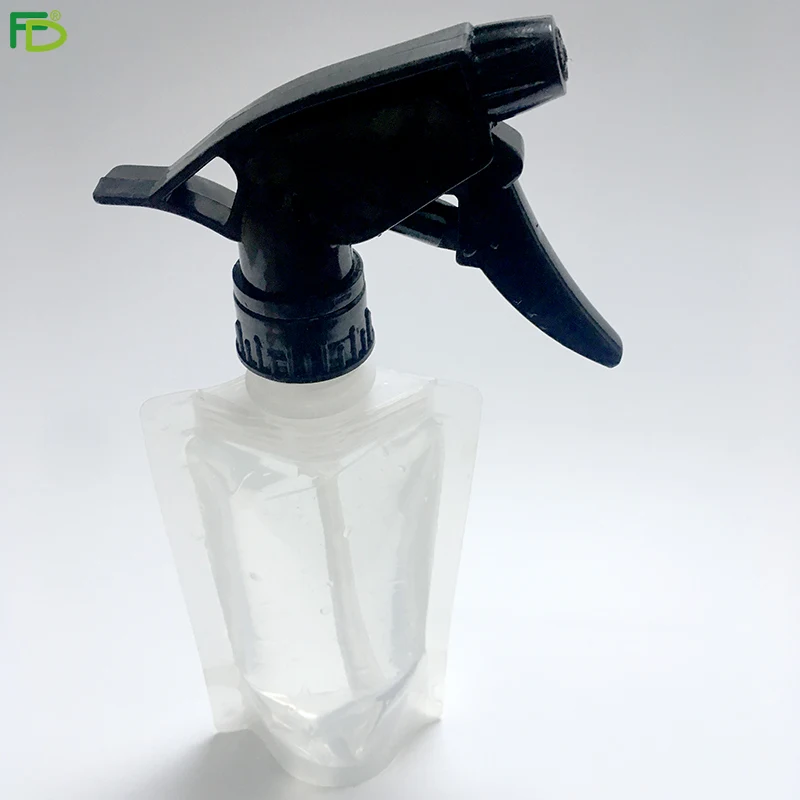 Collapsible Portable Trigger Mist Spray Water Bottle - BPA Free with Carabiner Clip for Easy Travel