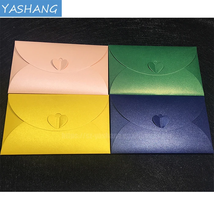 Design pearl paper business invitation pocket custom Paper & Paperboard Printing business envelope