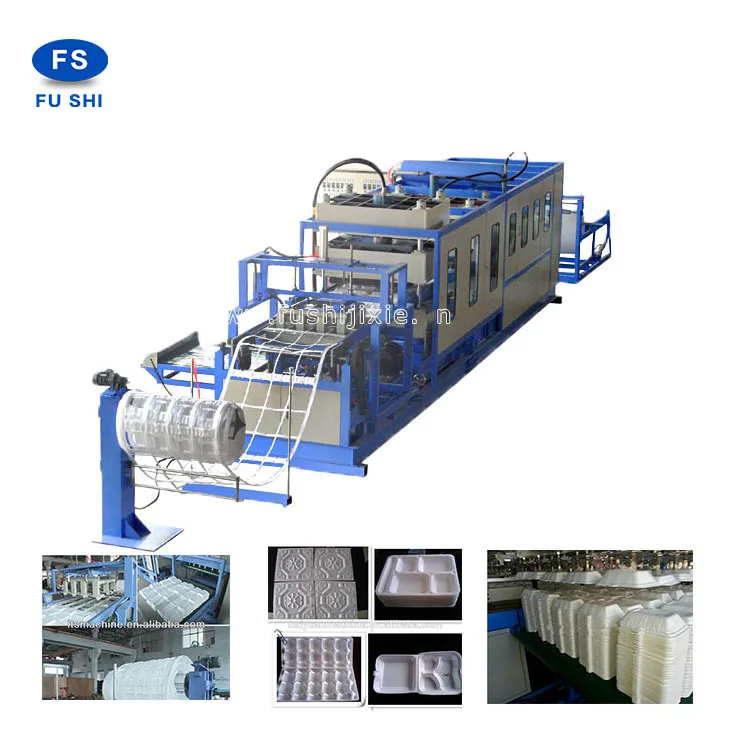 FUSHI PS Foam Food Container Making Machine Plate Fast Food Containers Forming Machine