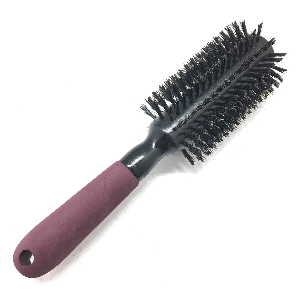 
2021 Osaki Mixed Boar Bristle Round Brush, Hair Brush with Ergonomic Plastic Handle 