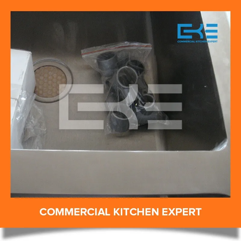 Hotel Kitchen Used Commercial Outdoor Stainless Steel Sink With Drain Board