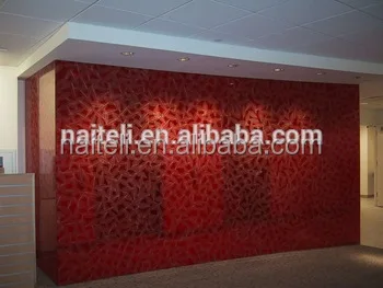 floral Translucent resin panel, decorative wall panel