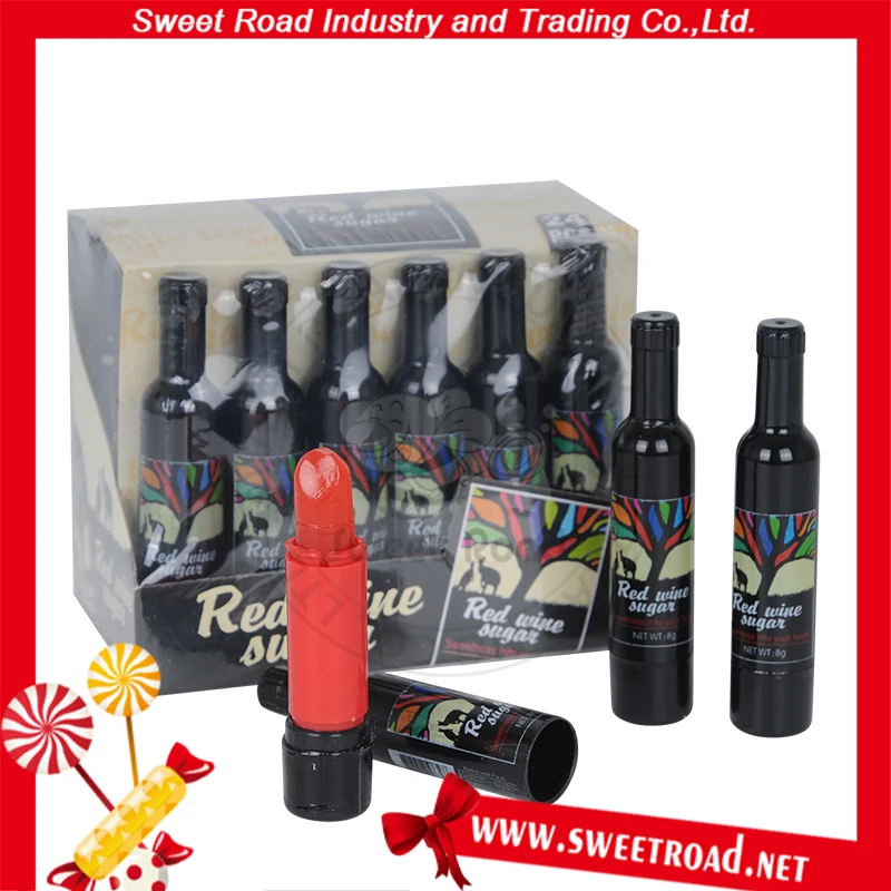 
Confectionary Wine Bottle Shaped Strawberry Hard Candy 