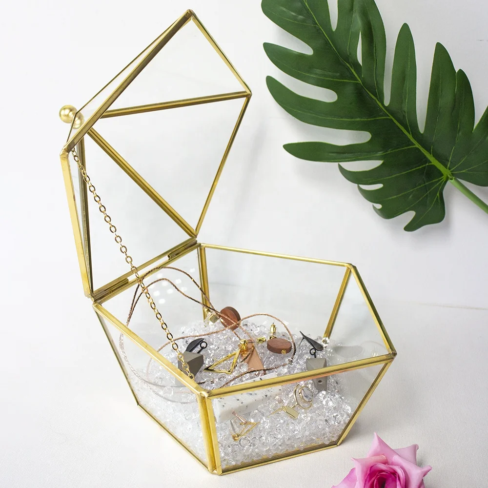 Terrario Caixas 2019 Hot Sale Candy Gifts Favor Invitation Card Box Reception Wedding Decoration Cajas Table Ornament