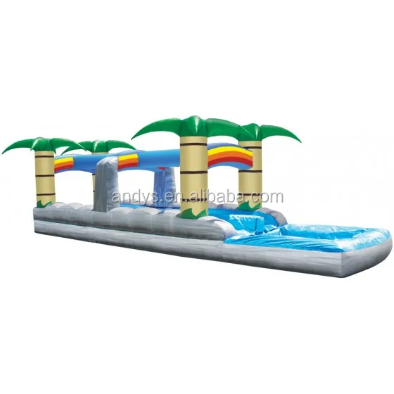 inflatable splash tube water slide way slide n slip way