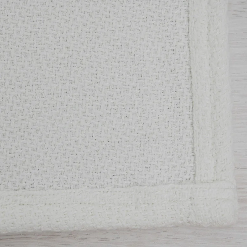 SUPER SOFT BAMBOO COTTON THERMAL WEAVE THROW BLANKET