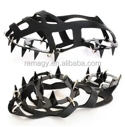 non-slip ice spikes shoes steel snow grabbers snow shoe crampon from autoline