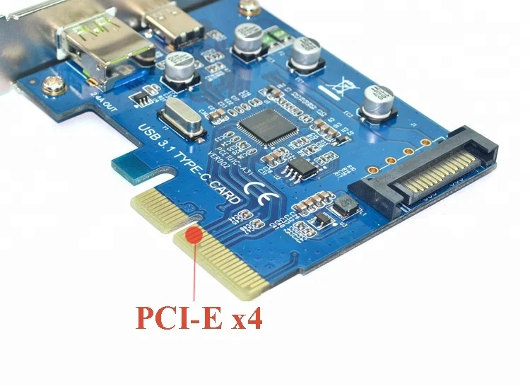 
2 Port USB 3.1 Type A PCIe controller adapter PCI express X4 to 10Gb USB3.1 expansion add on computer adapter card 