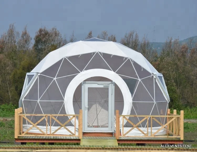 
8m Diameter Geodesic Dome Tent for Glamping and Event 