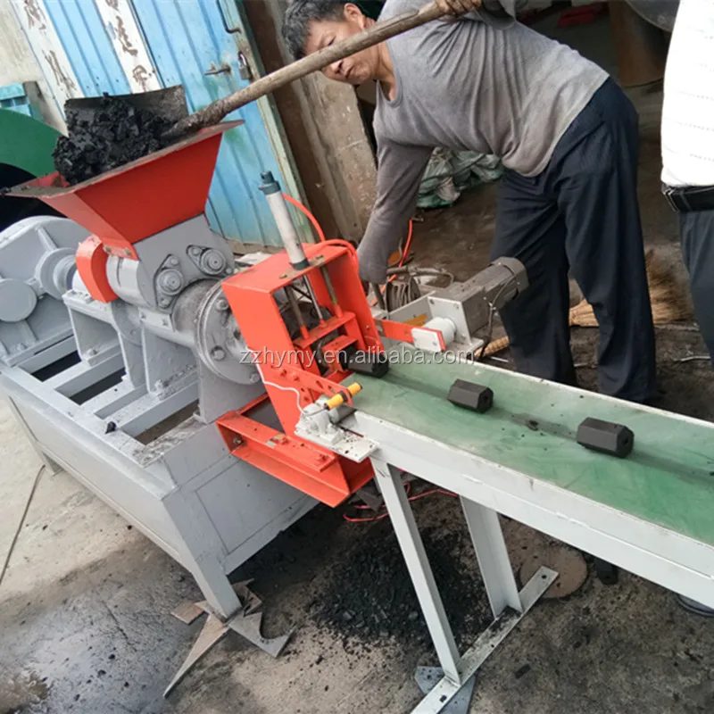 Factory direct sale charcoal bar briquette machine/charcoal making equipment for BBQ 0086 18039505731