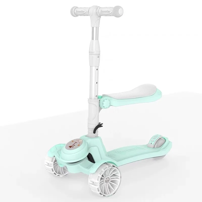 New models kids toys baby 3 wheels scooter 3 in 1  child scooter with seat
