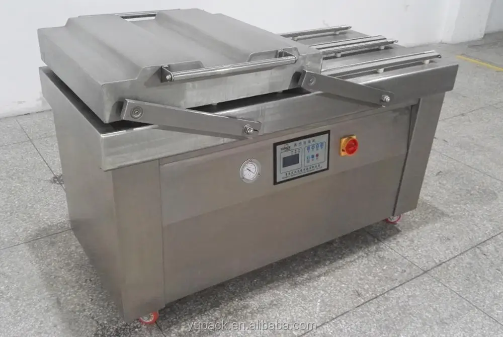 DZ-600/2SD Four Sealing Lines Double Chamber Vacuum Packaging Machine  for Food / Fresh Meat