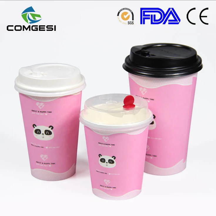 China Wholesale Cold Drink Single Wall Mcdonalds Printed Coffee Cup Pe Coated Insulated Paper Cup Design With Lid
