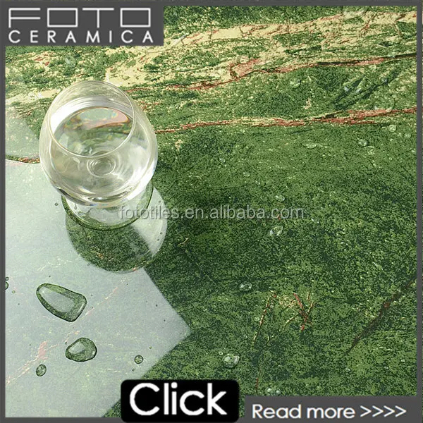 Superior polished porcelain emerald green flooring tile