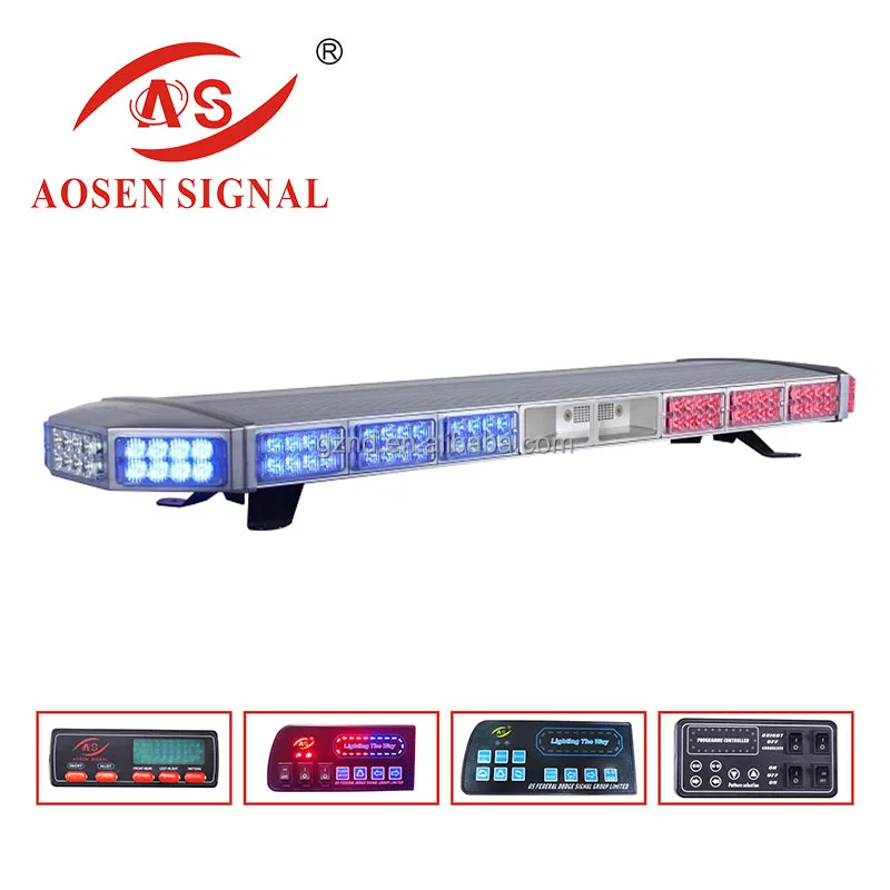 Полиция материалы Red Blue LED полиции светлая полоса аварийной мигает сирена динамик полиции света бар