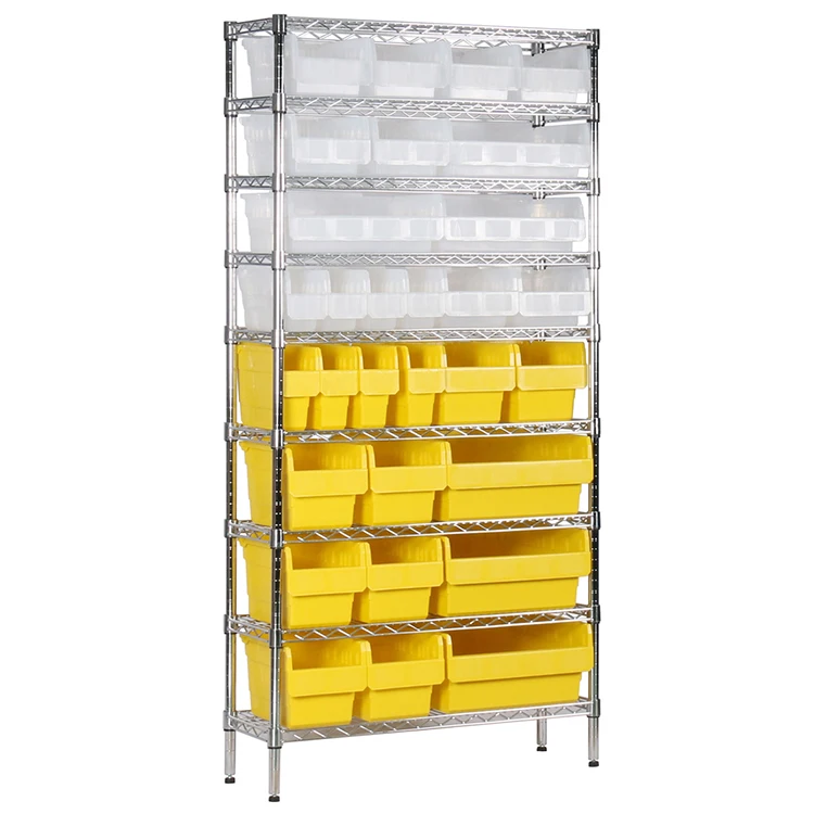 
User-friendly design picking racks wire shelving with bins 