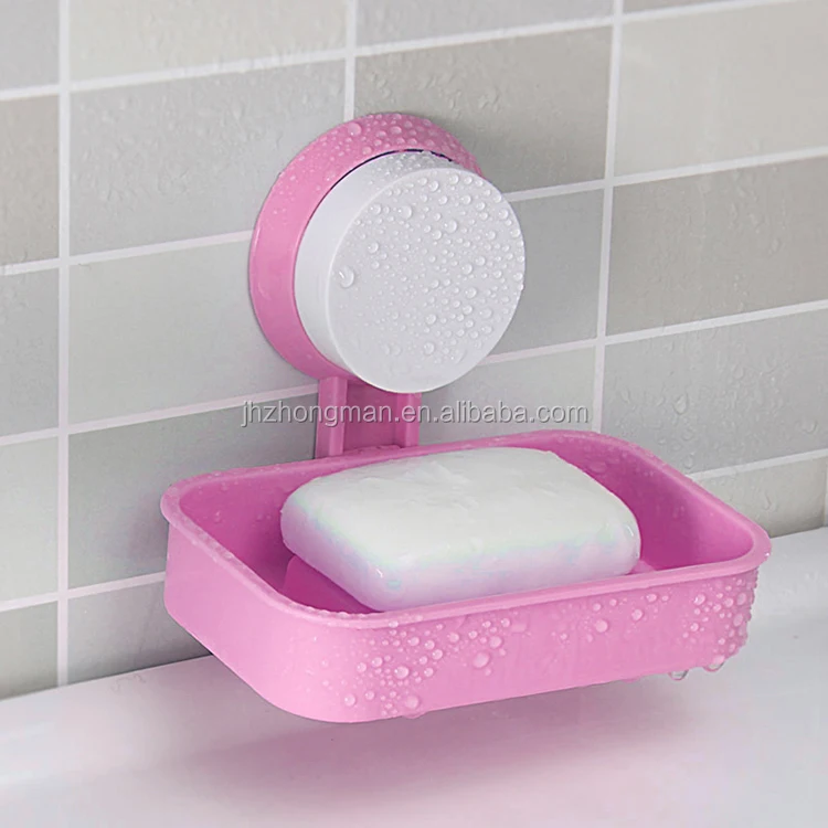 
Wall Suction Soap Dish For Kitchen And Bathroom,High Quality New Plastic Strong Sucker Soap Box, plastic soap box 
