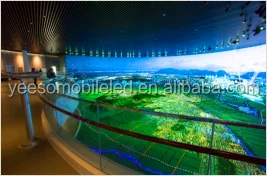 Curve LED screen, indoor LED display board, TV station LED screen