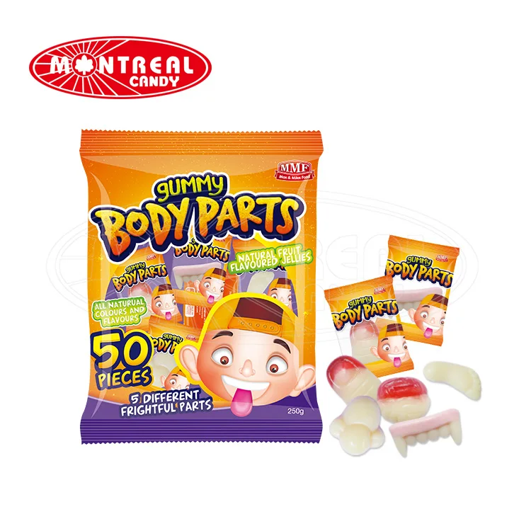 Halloween Gummi Body Parts Sweet Gummy Jelly Soft Candy
