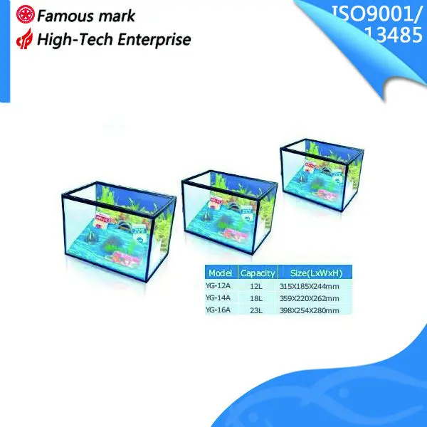 Heto YG-14A Aquariums Glass Fish Aquariums for Raising Fish with Led Light
