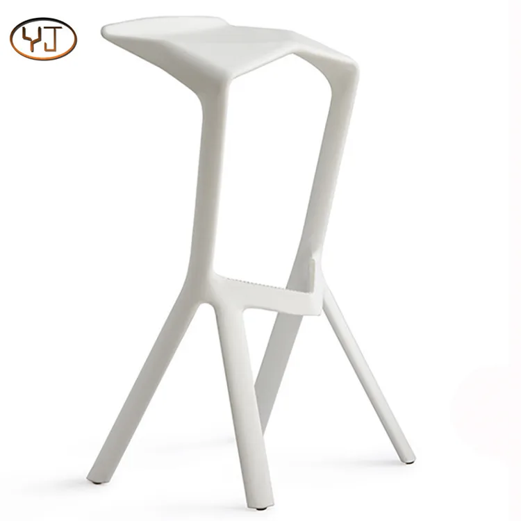 
2018 Hot Sale White Cheap Plastic Bar Stool 