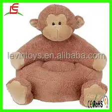 New design custom monkey shape sofa chair stuffed animal baby sofa chair