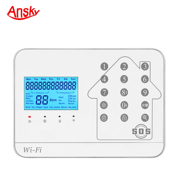 IP Camera integrated digital wireless home automation burglar security gsm alarm system