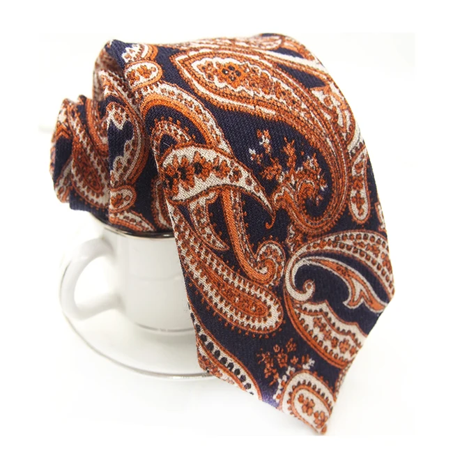 Paisley Italy Jacquard Woven Paisley Silk Necktie, Silk Tie