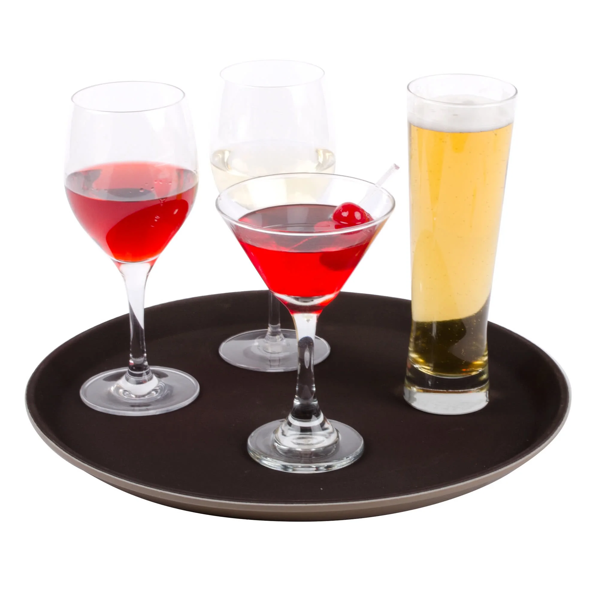 Скользящий прямоугольный и круглый пластиковый поднос для отелей