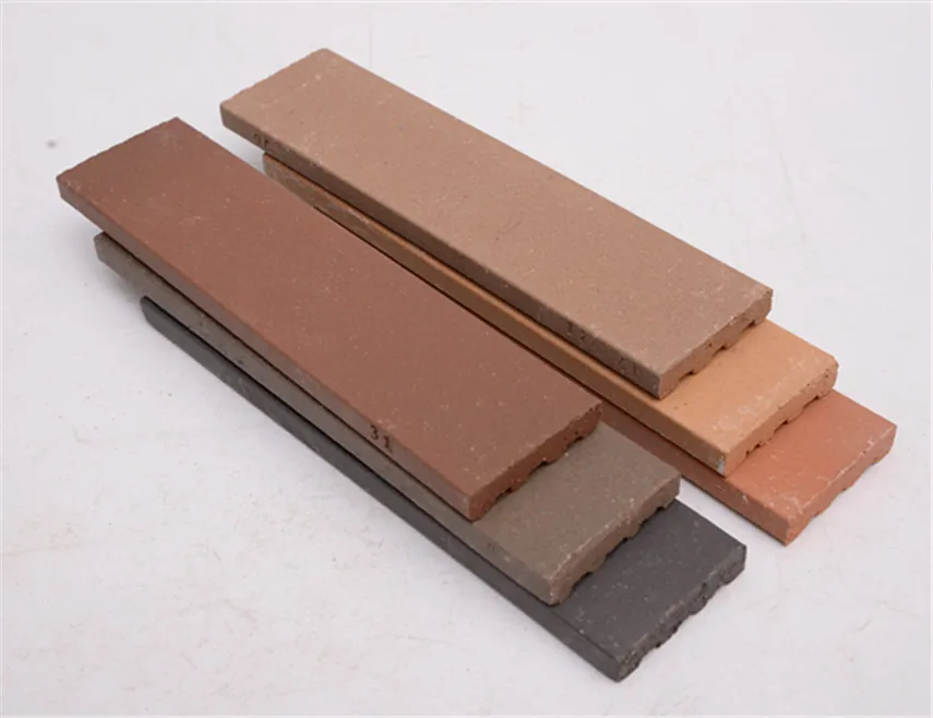 Types of exterior clay building bricks cladding wall decoration