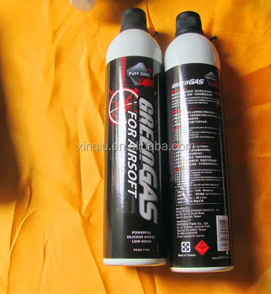 
WAr type game PREVENTS RUST /CFC Free r134a high power output airsoft gas green color/toy gun 