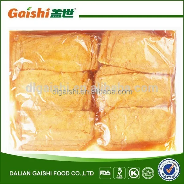 Wholesale Ajitsuke Dried Fried Inari Tofu Snack Japanese Sushi Tofu For Sale