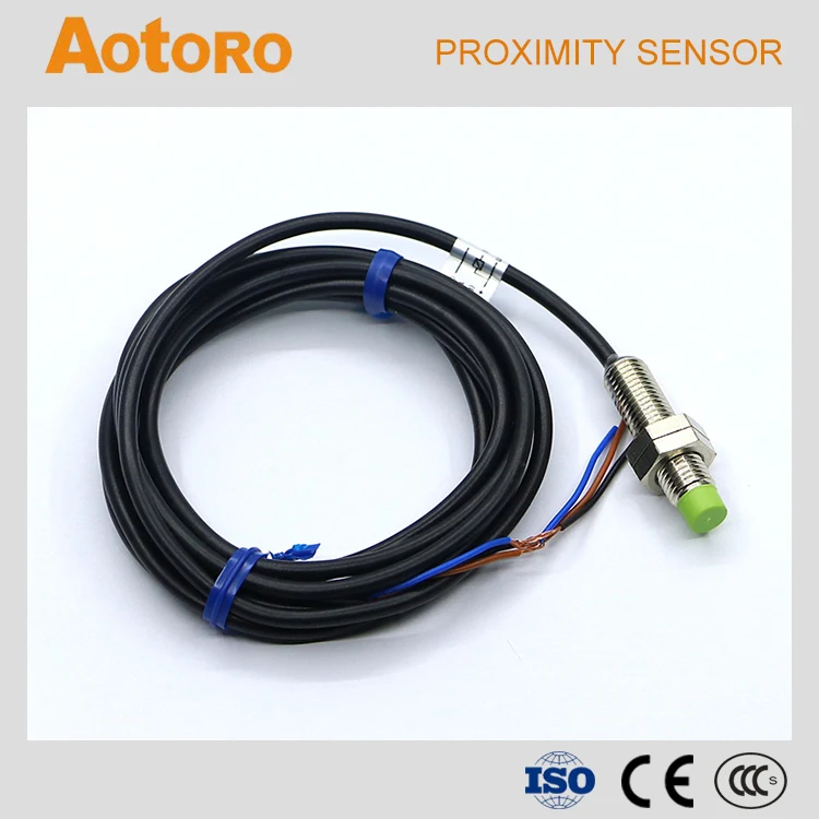 Inductive sensor for metal detection M8 FR08-2DN china proximity switch cables