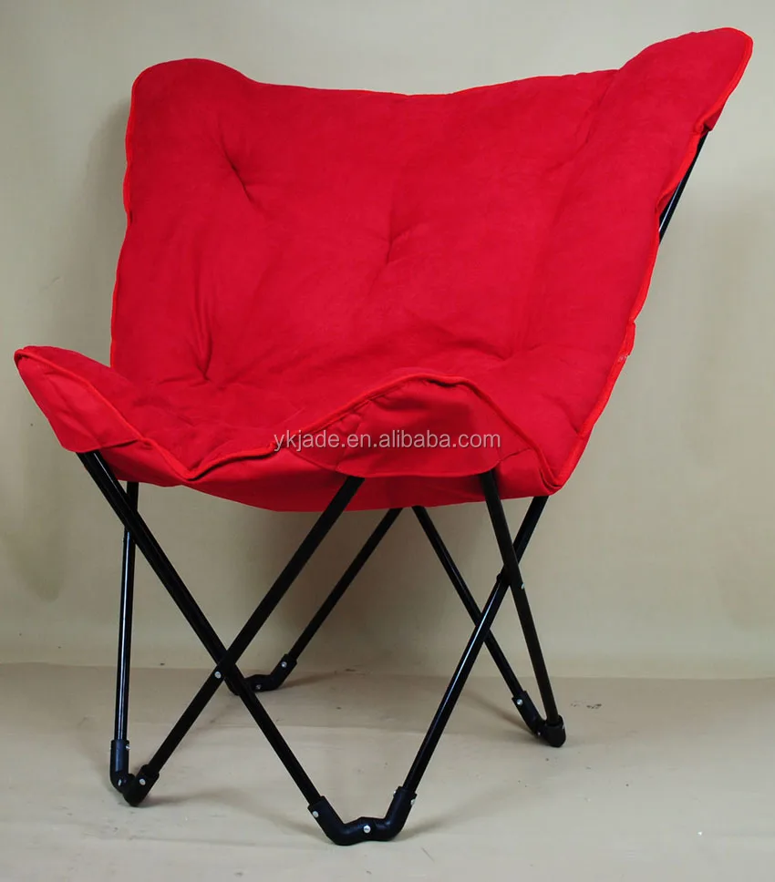 online wholesale shop red double padded with soft filled cotton butterfly chair