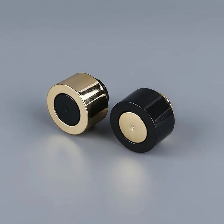 Wholesale Custom Gold Black Decorative Metal Screw Perfume Cap
