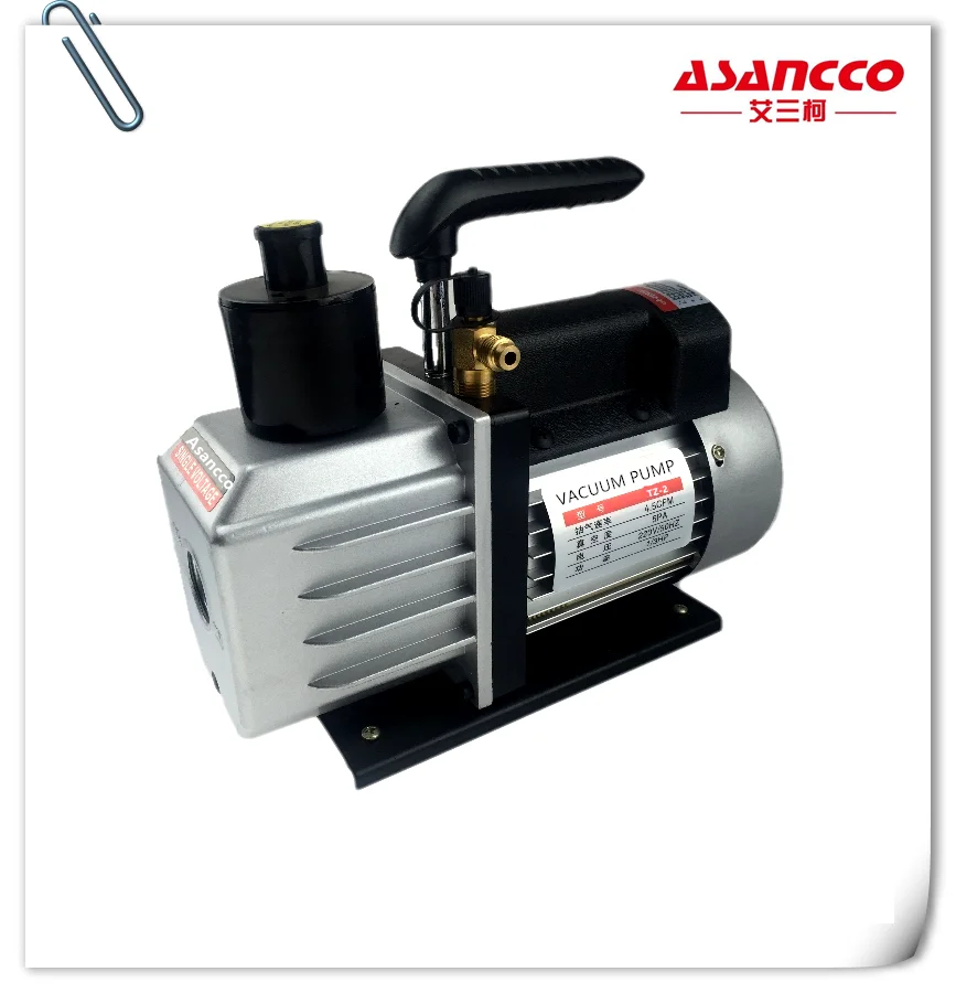 
VP125 Single-Stage 3.5CFM Rotary Vane 5 Pa Vacuum Pump, 1/4HP HVAC Heavy Duty Air Refrigerant Tool, R410a R134 