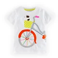 2016 Special Offer Fashion Style Summer Children s Baby Boys Girls T Shirt Cartoon Bicycle Puppy