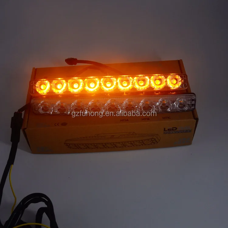 
12v white amber led daytime running light for drl led head lamp led turn signal light 