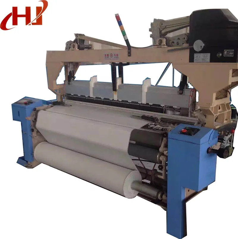 Air jet loom double nozzle ele take up and let off weaving machine price