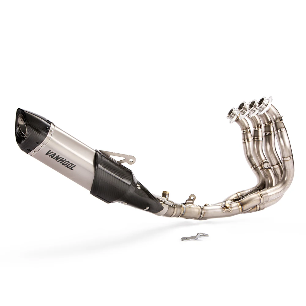 Титан углеродного волокна мотоцикл выхлопной трубы система для YZF-R1 2015 ~