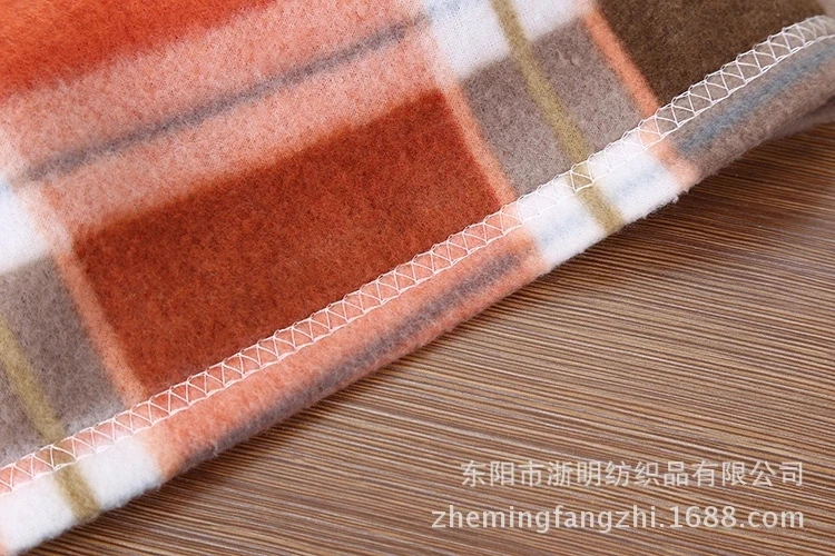 cheap price 100% Polyester plaid blanket scarf printed picnic polar fleece blanket in stock