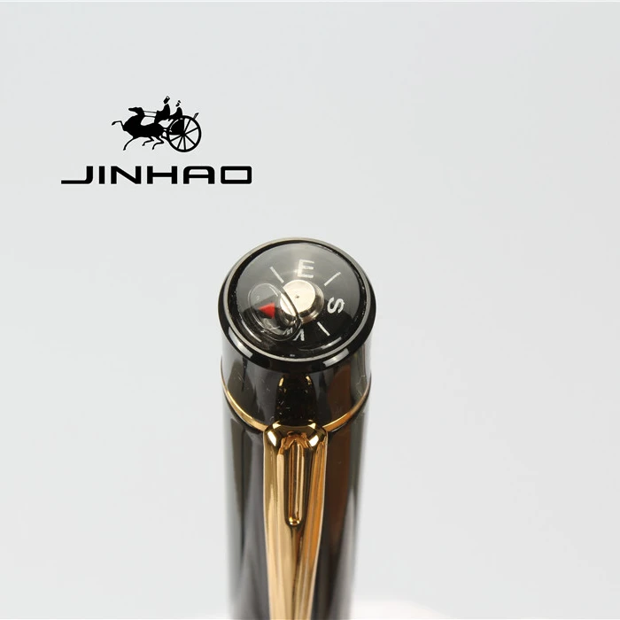 2019 Jinhao классическая черная Роскошная металлическая роликовая