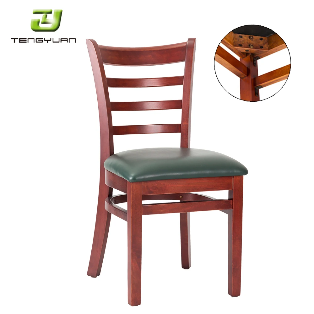 Restaurant furniture modern commercial wood cafe chairs modern leather Popular Restaurant Sets